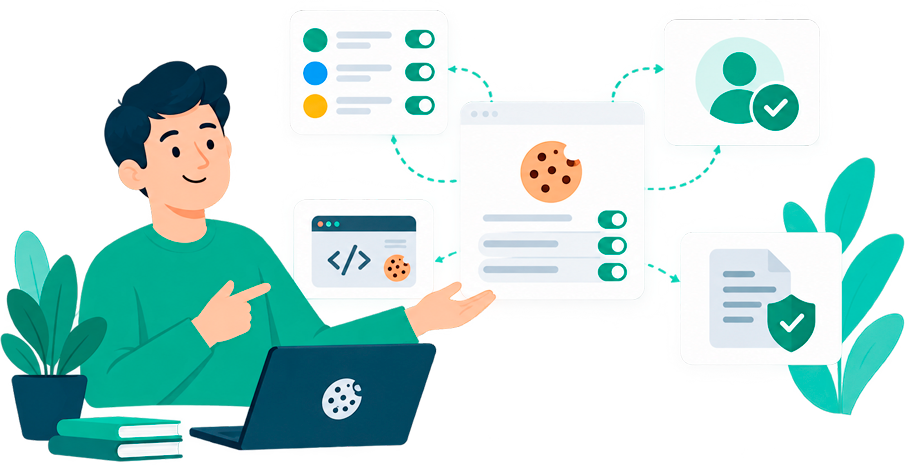 Illustration af Consent Management Platform